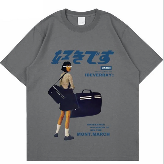 Urban Vibe Gray Graphic Tee
